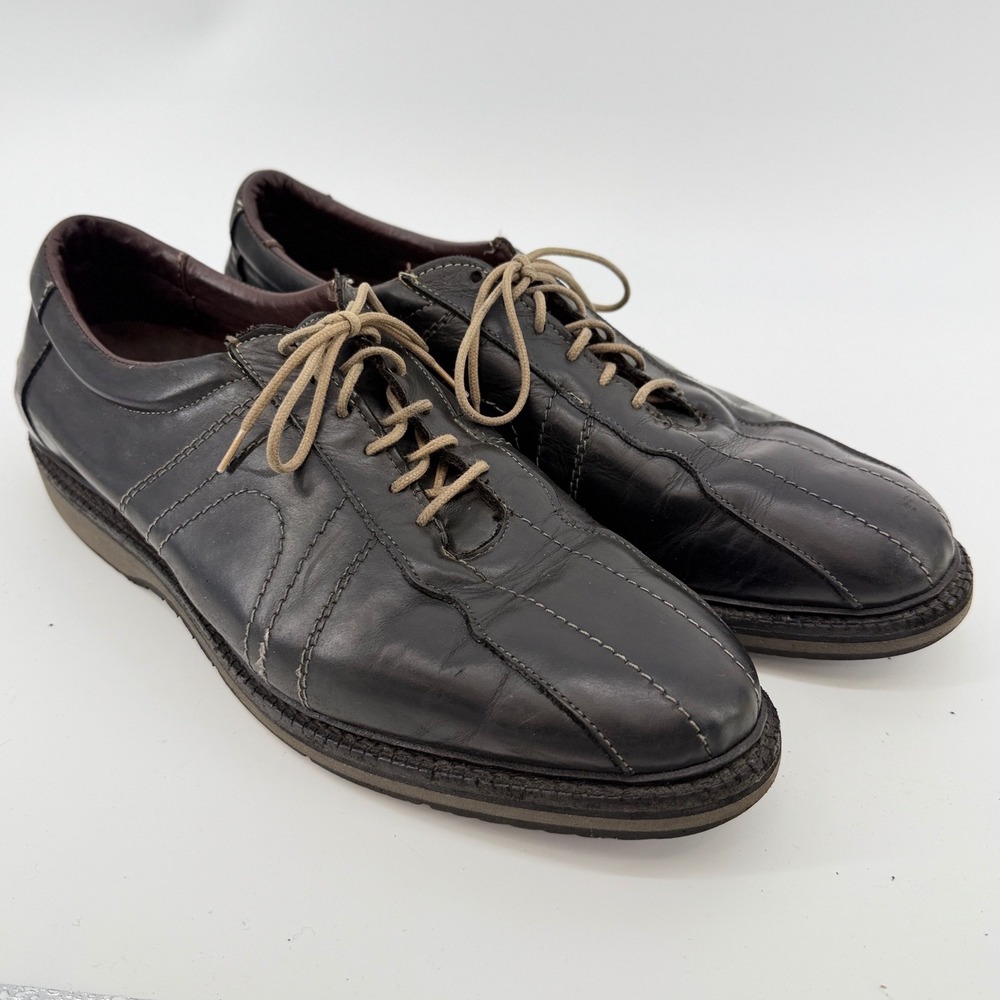 Allen Edmonds Voyager 6180 Sz 12 D Black Leather Oxford Walking Shoes MSRP $295